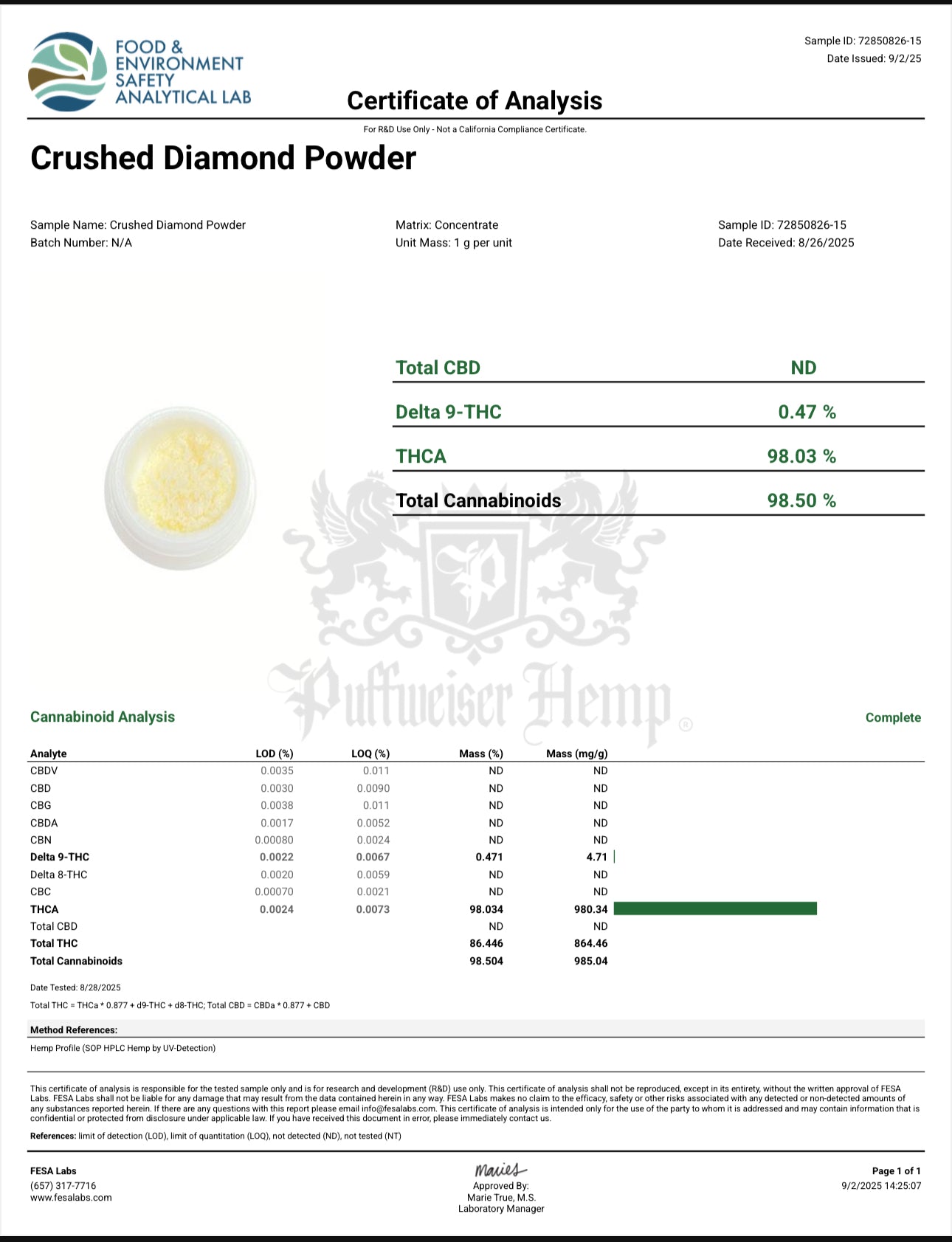 Crushed Diamond Powder - Glitter Bomb
