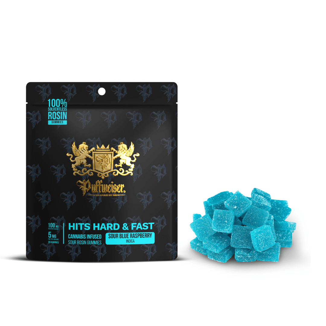 Gummies - Sour Blue Raspberry (Indica)
